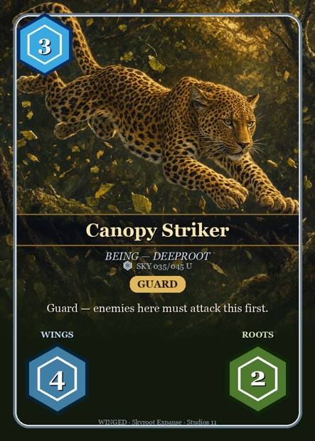 WINGED Karte Canopy Striker