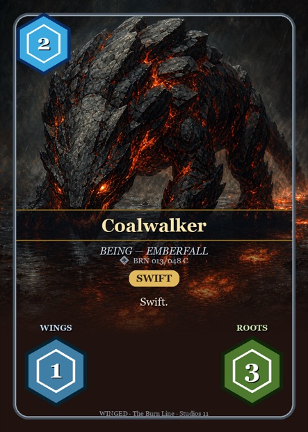 WINGED Karte Coalwalker — Ember