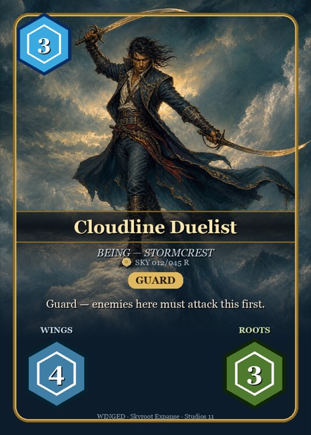 WINGED Karte Cloudline Duelist — Stormcrest